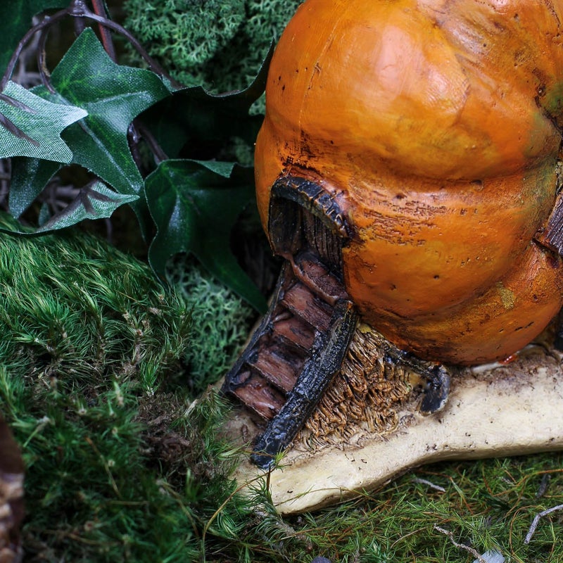 Top Collection Enchanted Story Garden and Terrarium Pumpkin Fairy House Outdoor Decor - Image 2